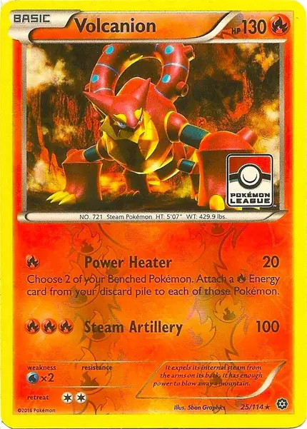 Volcanion - 25/114 (Pokemon League)