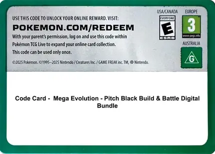 Code Card - Pitch Black Build & Battle Box