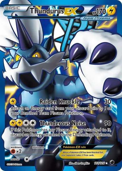 Thundurus EX (Team Plasma) ( Full Art)