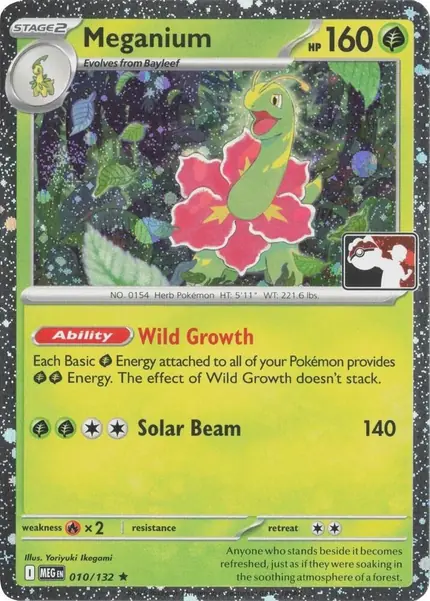 Meganium - 010/132 (Cosmos Holo)