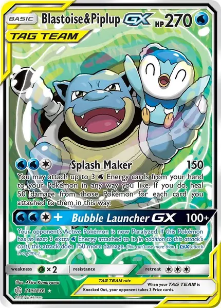 Blastoise & Piplup GX (Alternate Full Art)