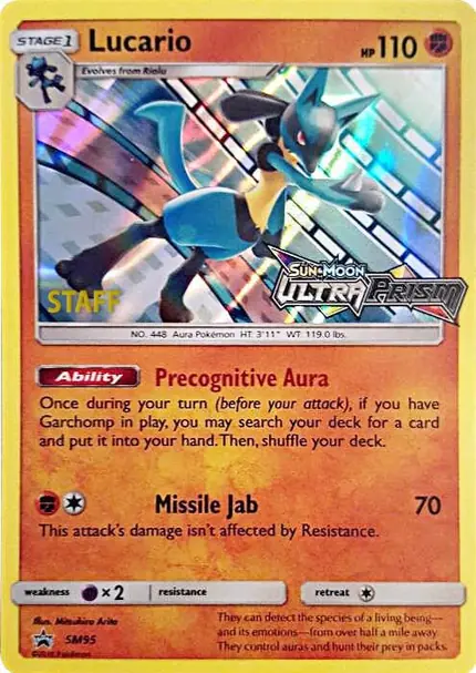 Lucario - (Prerelease) [Staff]