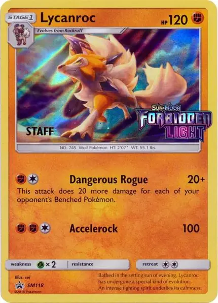 Lycanroc - (Prerelease) [Staff]
