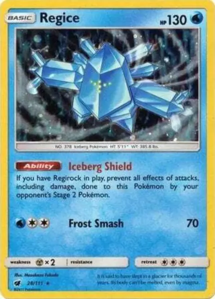 Regice - (Cosmos Holo)