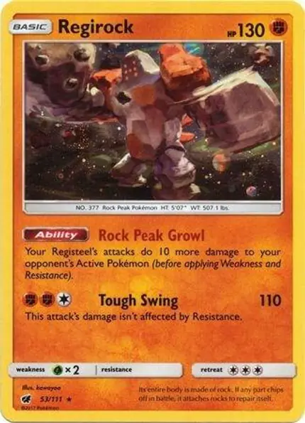 Regirock - (Cosmos Holo)