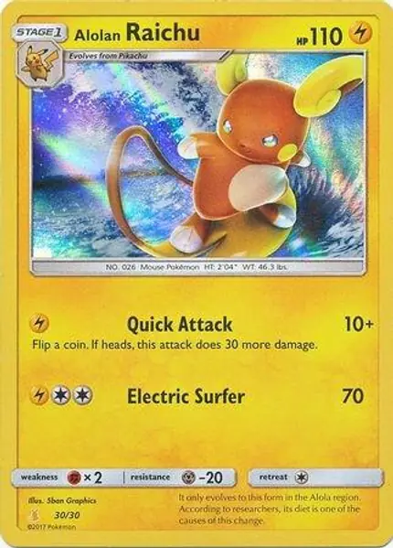 Alolan Raichu (# Holofoil)