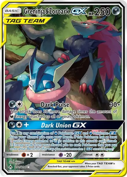 Greninja & Zoroark GX (Alternate Full Art)