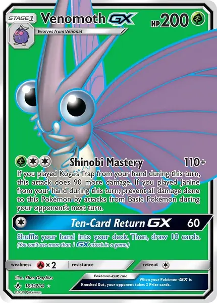 Venomoth GX (Full Art)