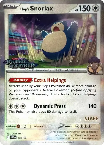 Hop's Snorlax - (Staff)