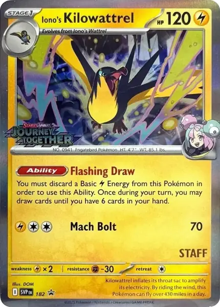 Iono's Kilowattrel - (Staff)