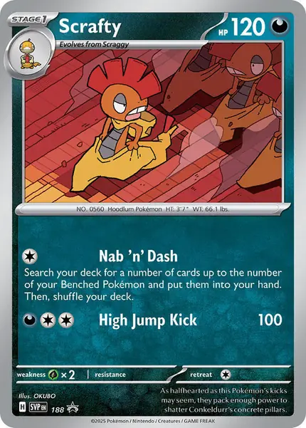 Scrafty - 188 (Cosmos Holo)