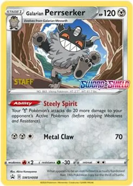 Galarian Perrserker - (Prerelease) [Staff]