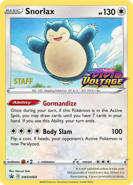 Snorlax - (Prerelease) [Staff]