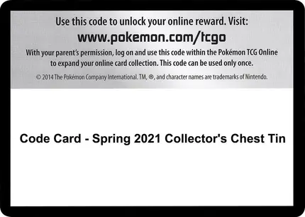 Code Card - Spring 2021 Collector's Chest Tin
