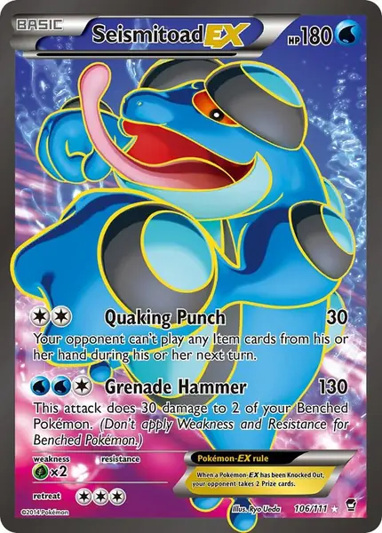 Seismitoad EX ( Full Art)