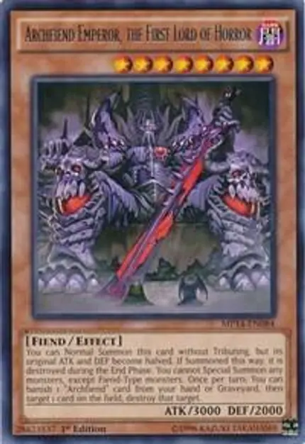 Archfiend Emperor, the First Lord of Horror