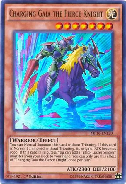 Charging Gaia the Fierce Knight
