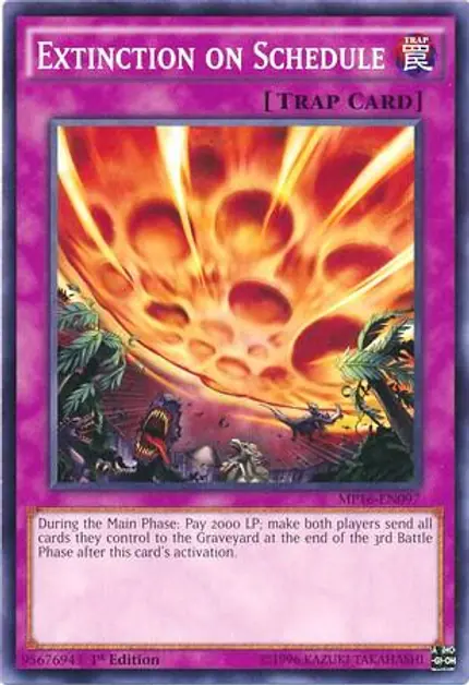 Extinction on Schedule