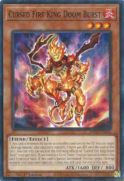 Cursed Fire King Doom Burst
