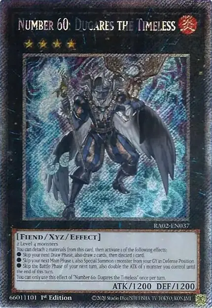 Number 60: Dugares the Timeless (Platinum Secret Rare)