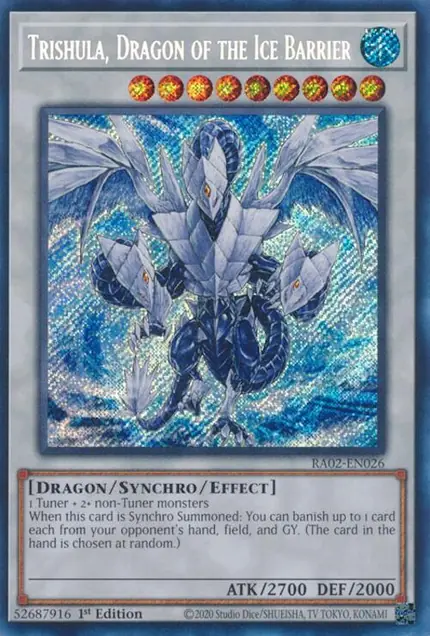 Trishula, Dragon of the Ice Barrier (Secret Rare)