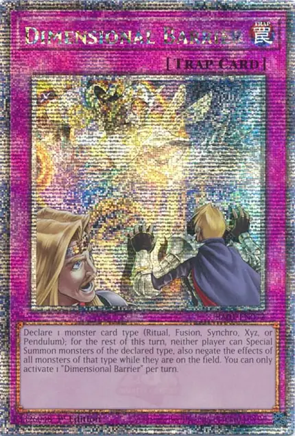 Dimensional Barrier