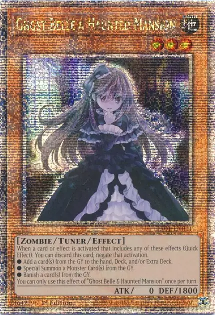 Ghost Belle & Haunted Mansion (Quarter Century Secret Rare)