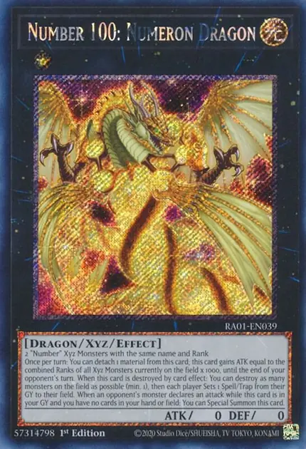 Number 100: Numeron Dragon (Platinum Secret Rare)