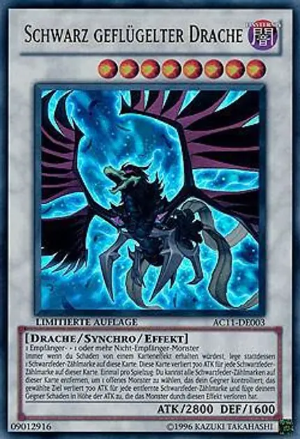 Black-Winged Dragon (German) - "Schwarz geflugelter Drache"