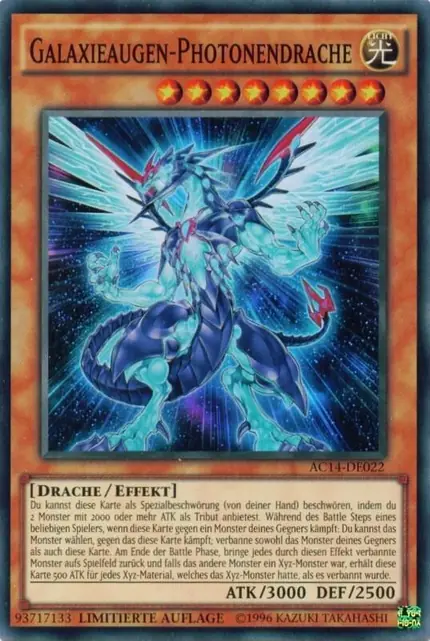 Galaxy-Eyes Photon Dragon (German) - "Galaxieaugen-Photonendrache"