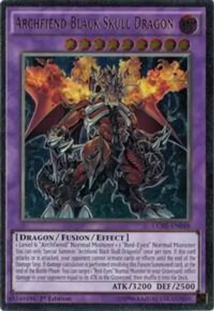 Archfiend Black Skull Dragon (UTR)
