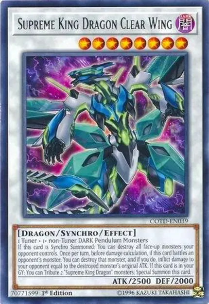 Supreme King Dragon Clear Wing