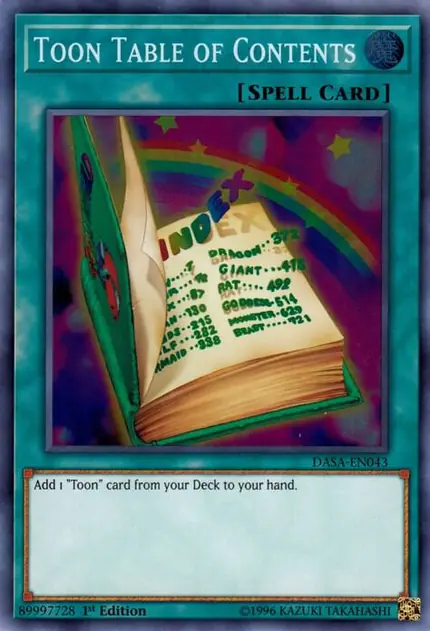 Toon Table of Contents