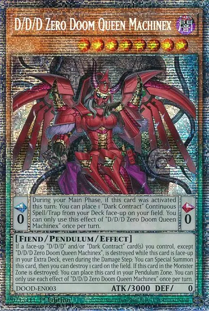D/D/D Zero Doom Queen Machinex (Starlight Rare)
