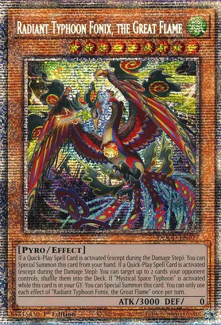 Radiant Typhoon Fonix, the Great Flame (Starlight Rare)