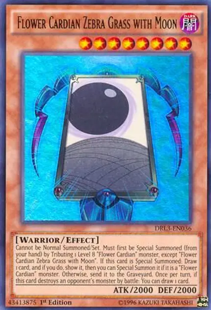 Flower Cardian Zebra Grass with Moon