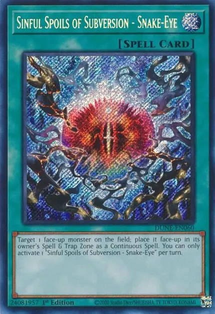 Sinful Spoils of Subversion - Snake-Eye