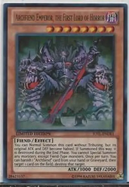 Archfiend Emperor, the First Lord of Horror