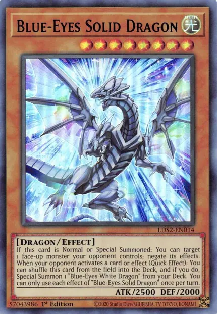 Blue-Eyes Solid Dragon (Blue)