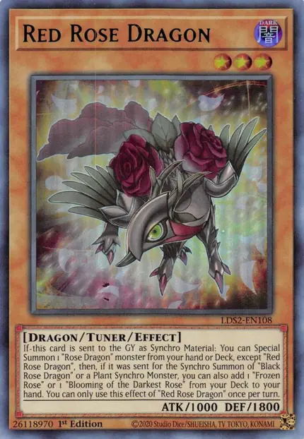 Red Rose Dragon (Green)