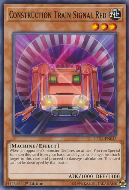 Construction Train Signal Red