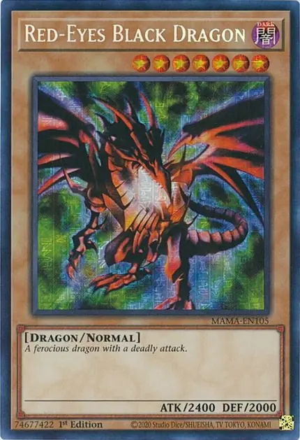 Red-Eyes Black Dragon (Secret Pharaoh's Rare)