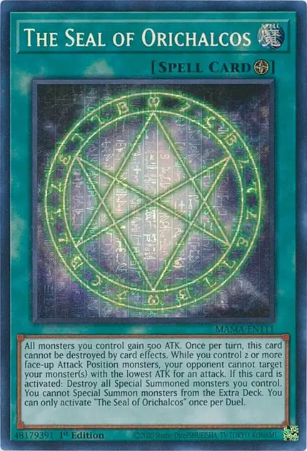 The Seal of Orichalcos (Secret Pharaoh's Rare)