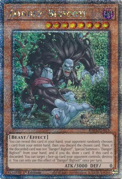 Danger! Bigfoot!