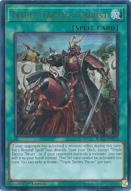 Triple Tactics Thrust (UR)