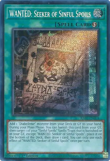 WANTED: Seeker of Sinful Spoils