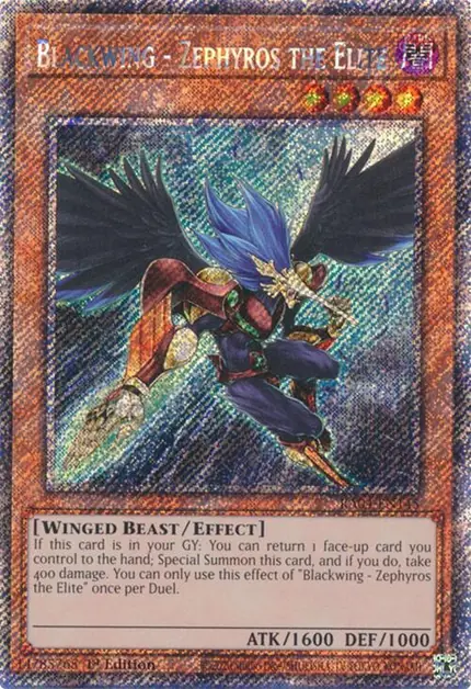 Blackwing - Zephyros the Elite (Platinum Secret Rare)