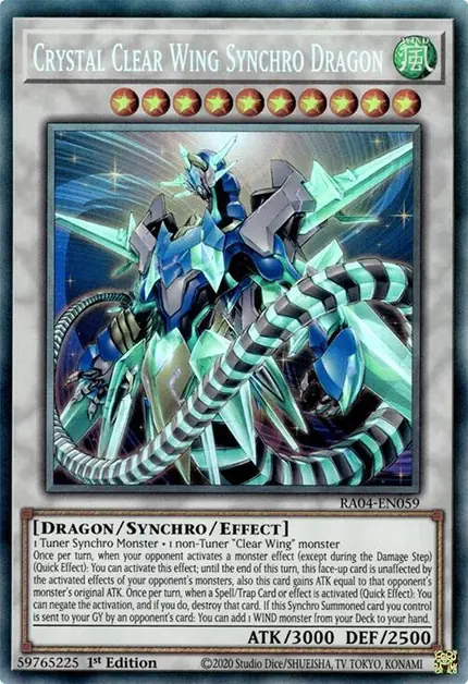 Crystal Clear Wing Synchro Dragon (PCR)