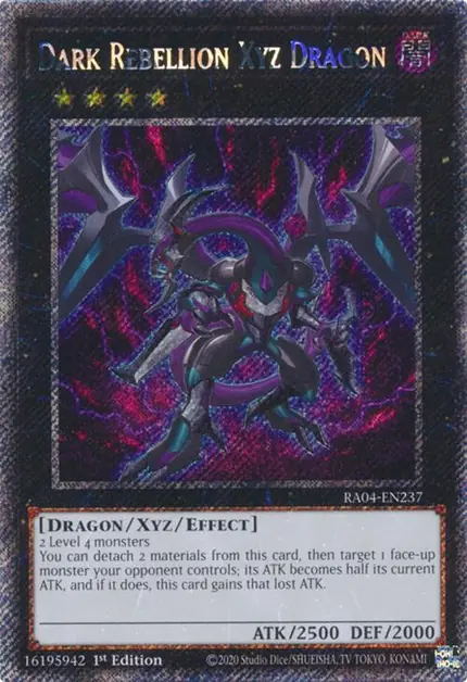 Dark Rebellion Xyz Dragon (Platinum Secret Rare)