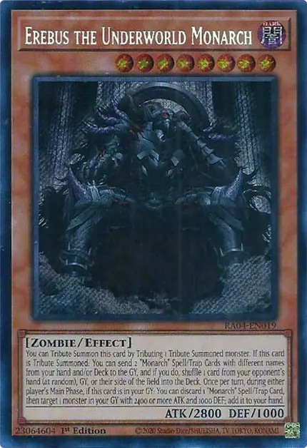 Erebus the Underworld Monarch (Secret Rare)